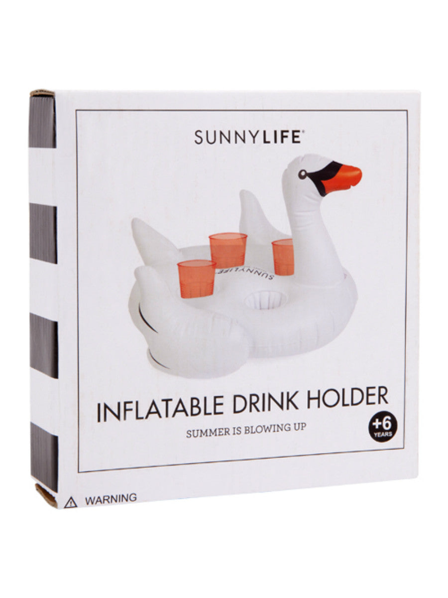 Beach Life Australia - Sunnylife - Inflatable Drink Holder Swan
