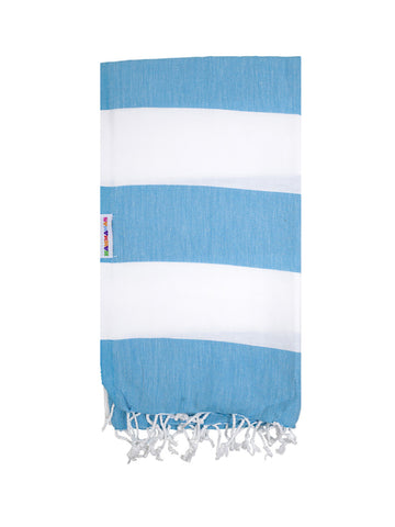 Beach Life Australia - Hammamas - Bold Aqua / White