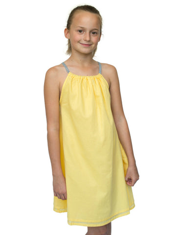 Beach Life Australia - Sandy Feet Australia - Girls Tie Beach Dress Yellow