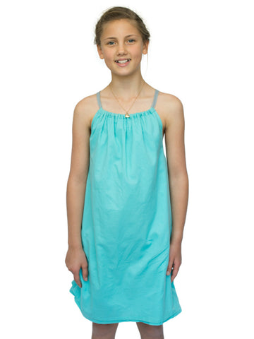 Beach Life Australia - Sandy Feet Australia - Girls Tie Beach Dress Duckegg Blue