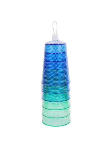 Beach Life Australia - Sunnylife - Party Cups 6 Set Biscay Green and Dazzling Blue