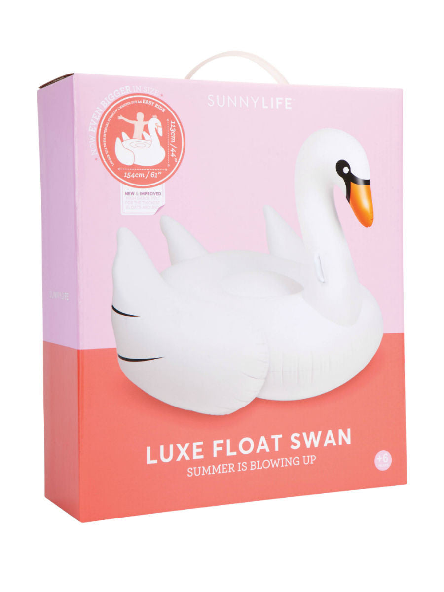 Iconic Inflatable Swan Beach Life Australia - Sunnylife Inflatable Swan